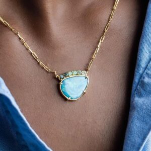 Collier Vert d'Opale
