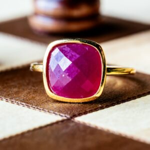 Bague Ruby Square