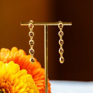 Boucles Pépites de Grenat